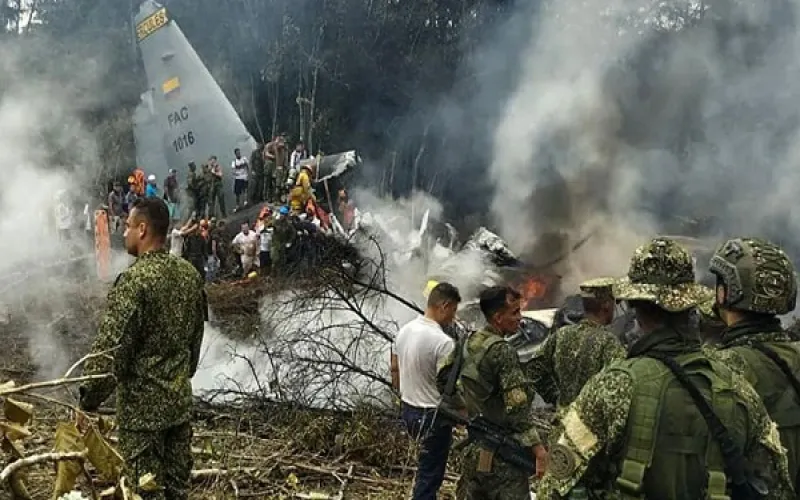 কলম্বিয়ায় সামরিক বিমান বিধ্বস্ত নিহত বেড়ে ৬৬ তদন্তে কর্তৃপক্ষ